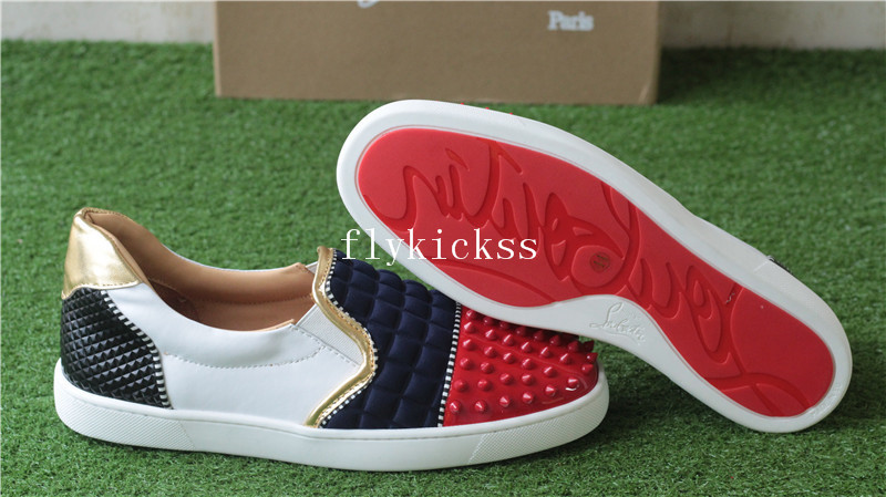 Christian Louboutin Sneaker Low Top Red Blue White